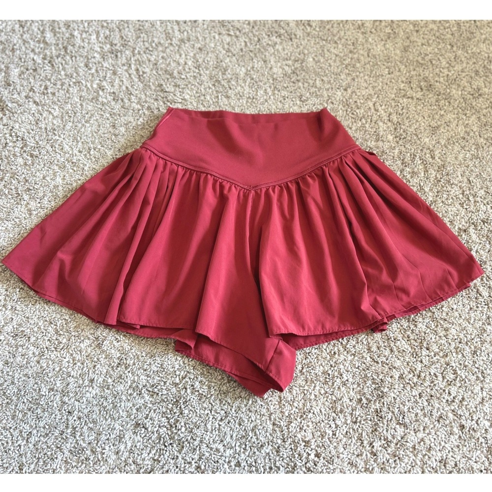 OFFLINE by‎ Aerie Real Me Crossover Skort Rust XS Athletic Tennis Skirt